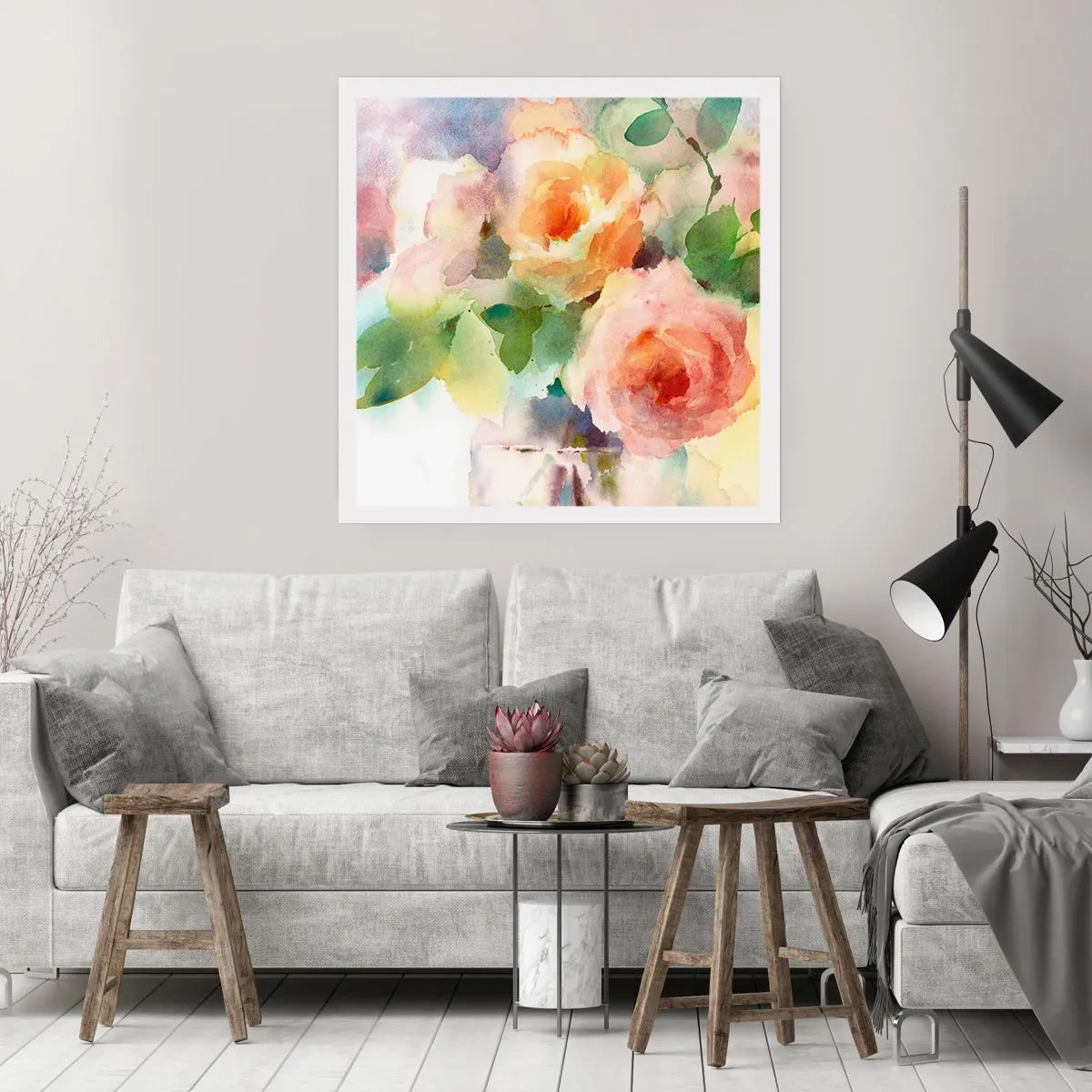 Poster - Delicat ca o acuarelă - 30x30 cm