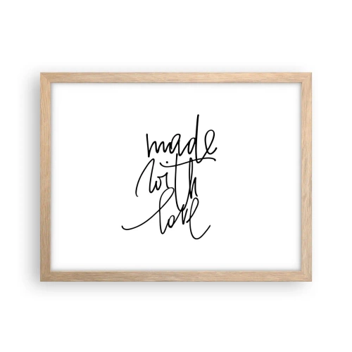 Poster în ramă de stejar deschis - Cel mai bun brand - 40x30 cm