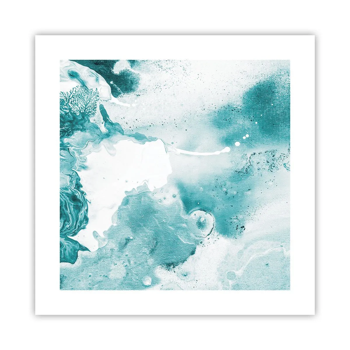 Poster - Câmpii inundabile de albastru - 40x40 cm