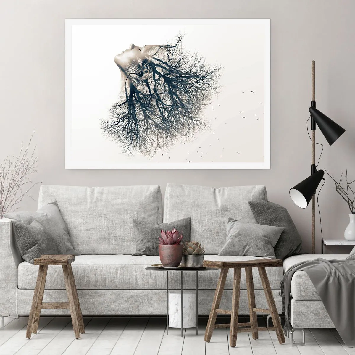 Poster - Ascultând șoapta copacului - 91x61 cm