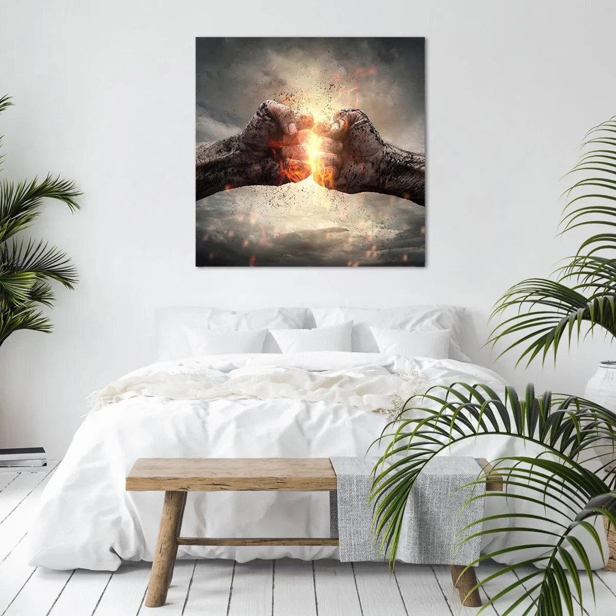 Tablou pe pânză - Ridică-te pentru a lupta - 60x60 cm