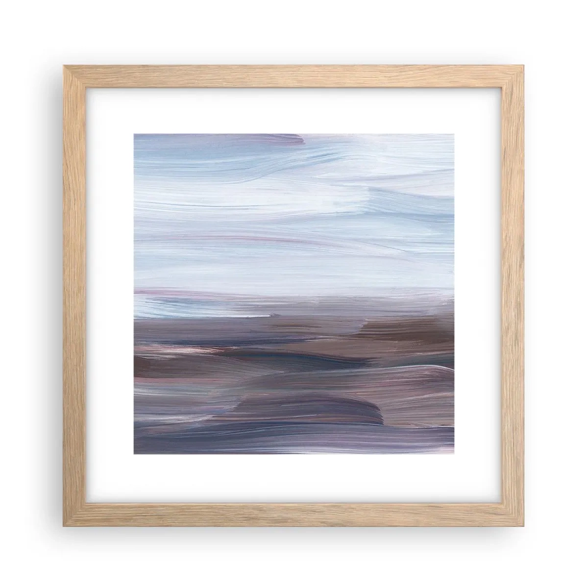 Poster în ramă de stejar deschis - Elemente: apă - 30x30 cm