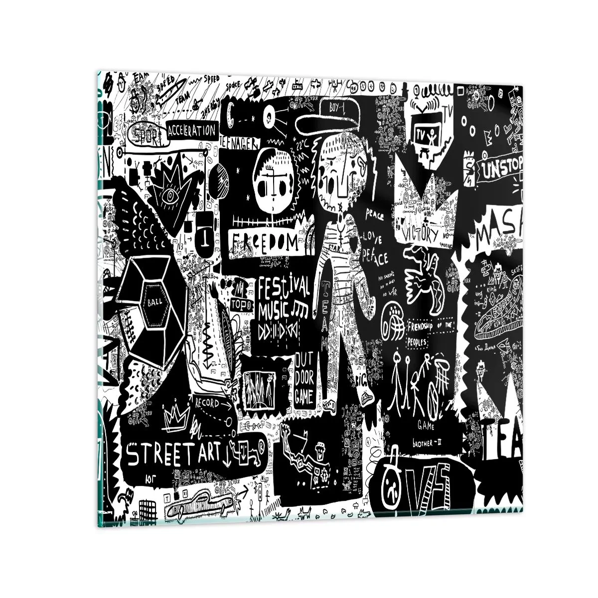Tablou pe sticlă - Tinerețea duhovnicească a legii și a bucuriei - 70x70 cm