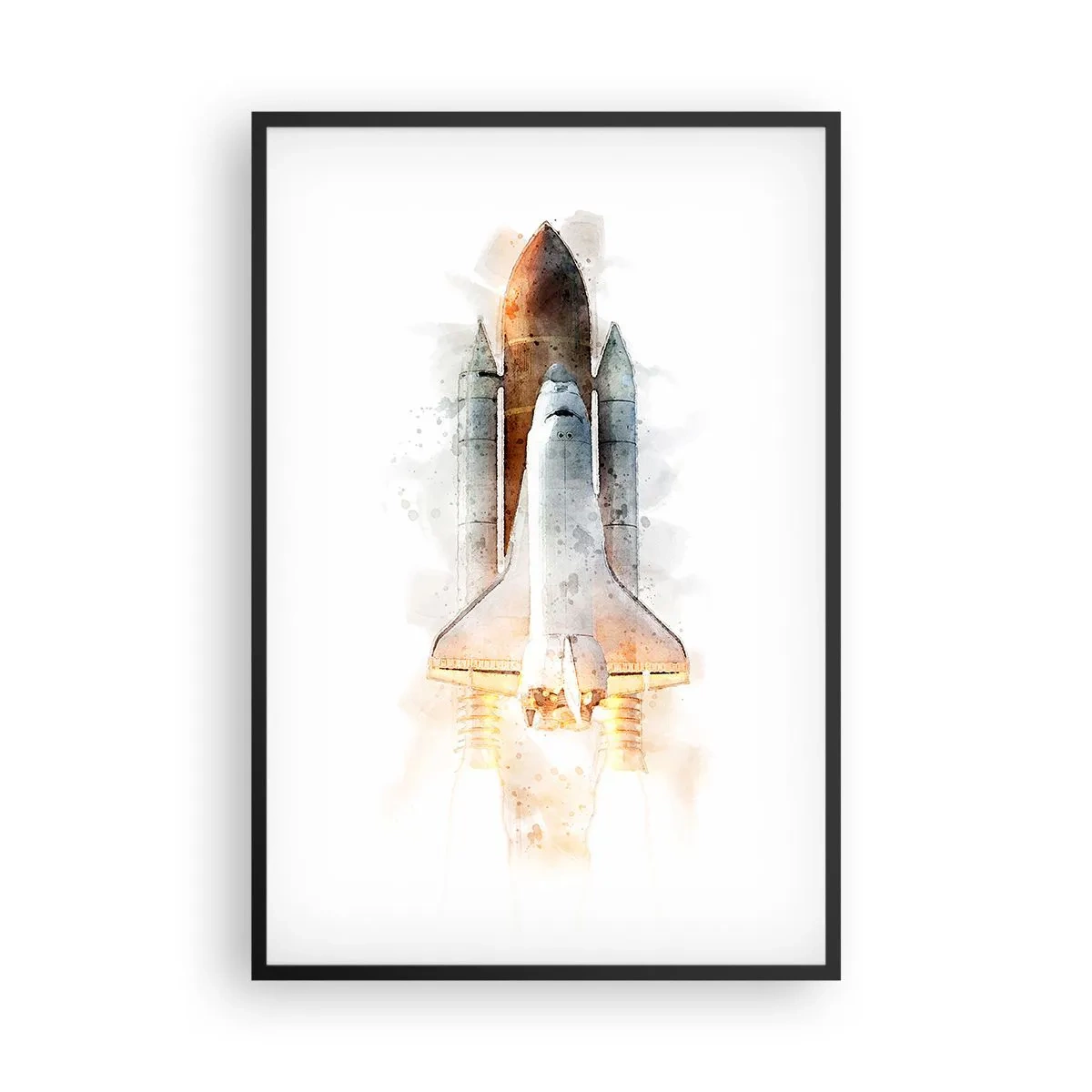 Poster în ramă neagră - Exploratorii la start - 61x91 cm