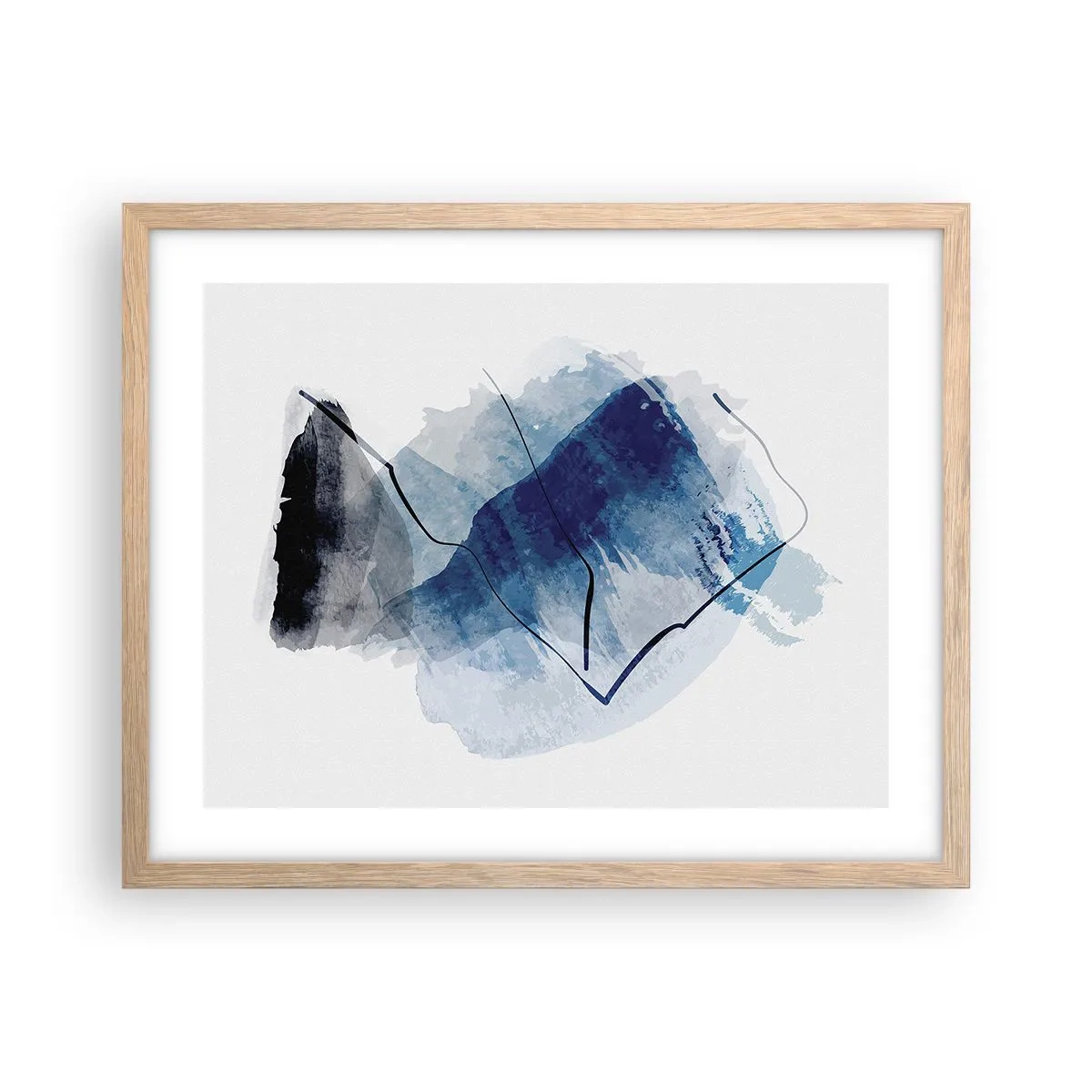 Poster în ramă de stejar deschis - Iceberg - 50x40 cm