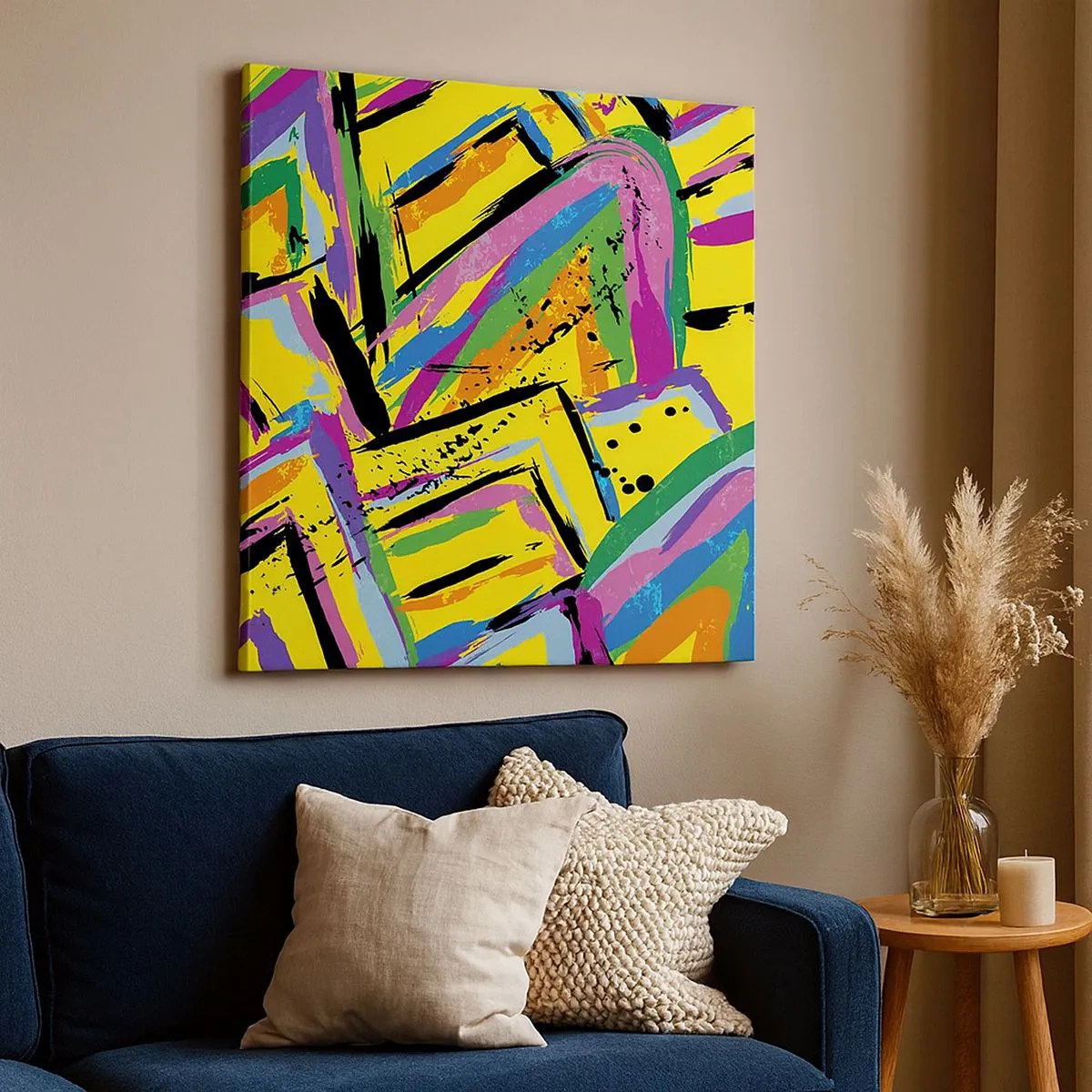 Tablou pe pânză - Strigă de bucurie - 30x30 cm