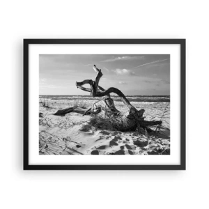 Poster în ramă neagră - Sculptură marină - 50x40 cm