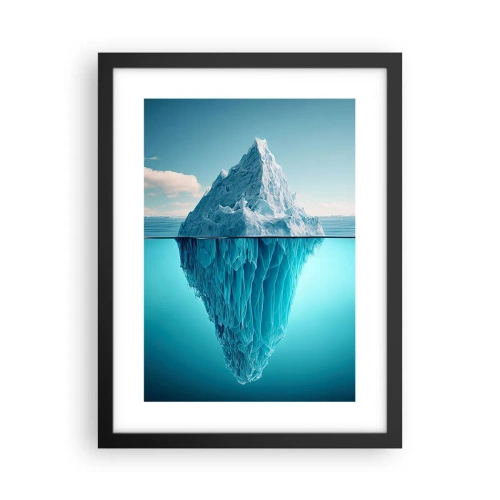 Poster în ramă neagră - Regina de gheață - 30x40 cm