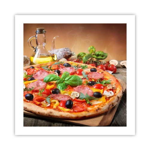 Poster - Cu o adevărată aromă italiană - 50x50 cm