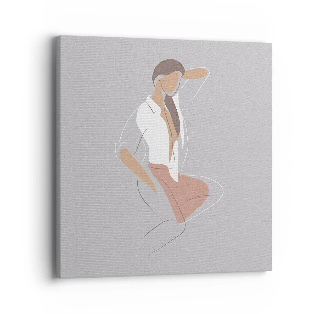 Tablou pe pânză - Schiță de farmec - 40x40 cm