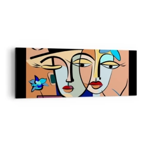 Tablou pe pânză - Întâlnire cu Picasso - 140x50 cm