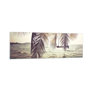 Tablou pe sticlă - Poți să te dai în vânt după pofta inimii tale - 160x50 cm