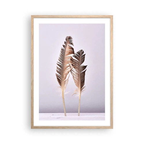 Poster în ramă de stejar deschis - Împotriva neantului - 50x70 cm