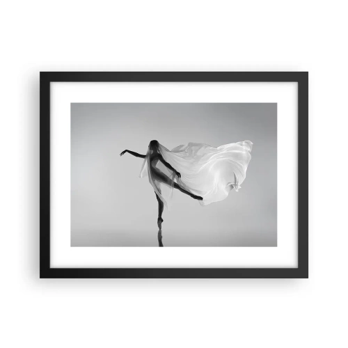 Poster în ramă neagră - Lejeritate și grație - 40x30 cm