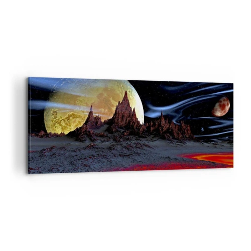 Tablou pe pânză - Lumea necunoscută - 120x50 cm