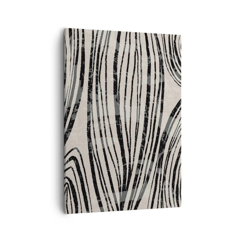 Tablou pe pânză - Deversare de linii - 50x70 cm