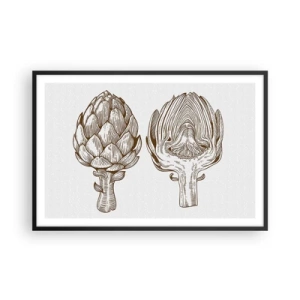 Poster în ramă neagră - Lecție de anatomie - 91x61 cm