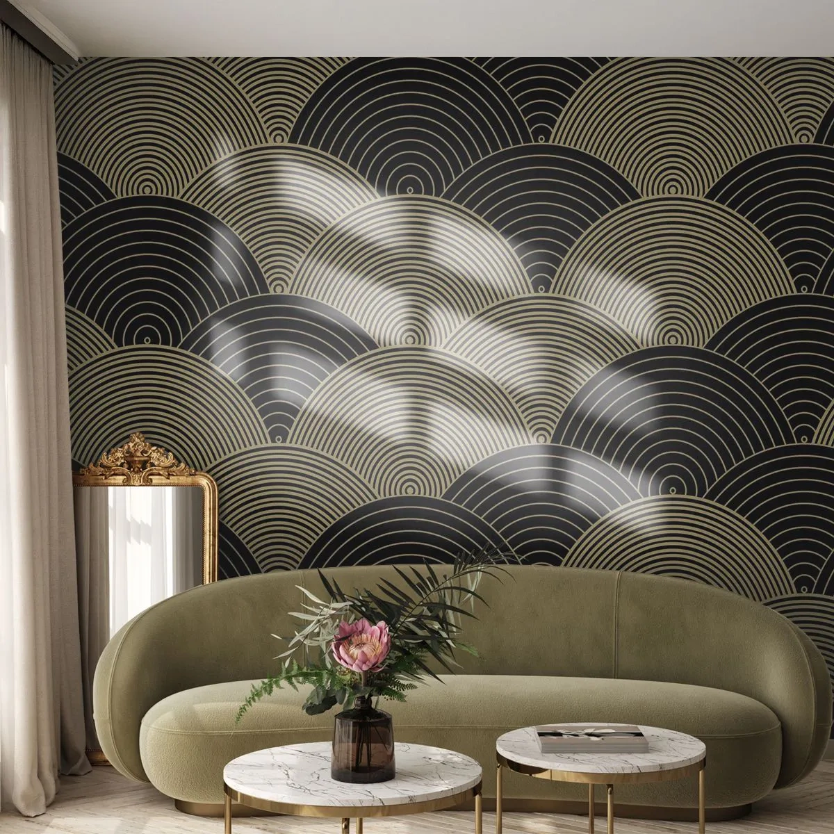 Tapet Premium Sand - Unitate în multiplicitate - Abstracția, Grafică, Districte - 350x256 cm