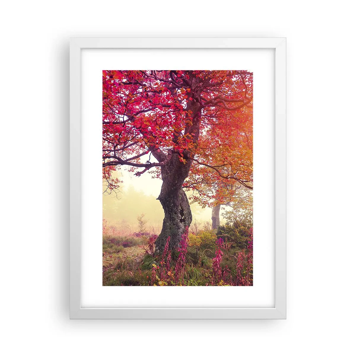 Poster în ramă albă - O frenezie de înflorire - 30x40 cm