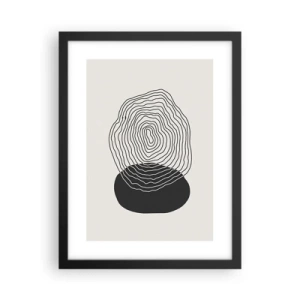 Poster în ramă neagră - Persistență și vibrațiile - 30x40 cm