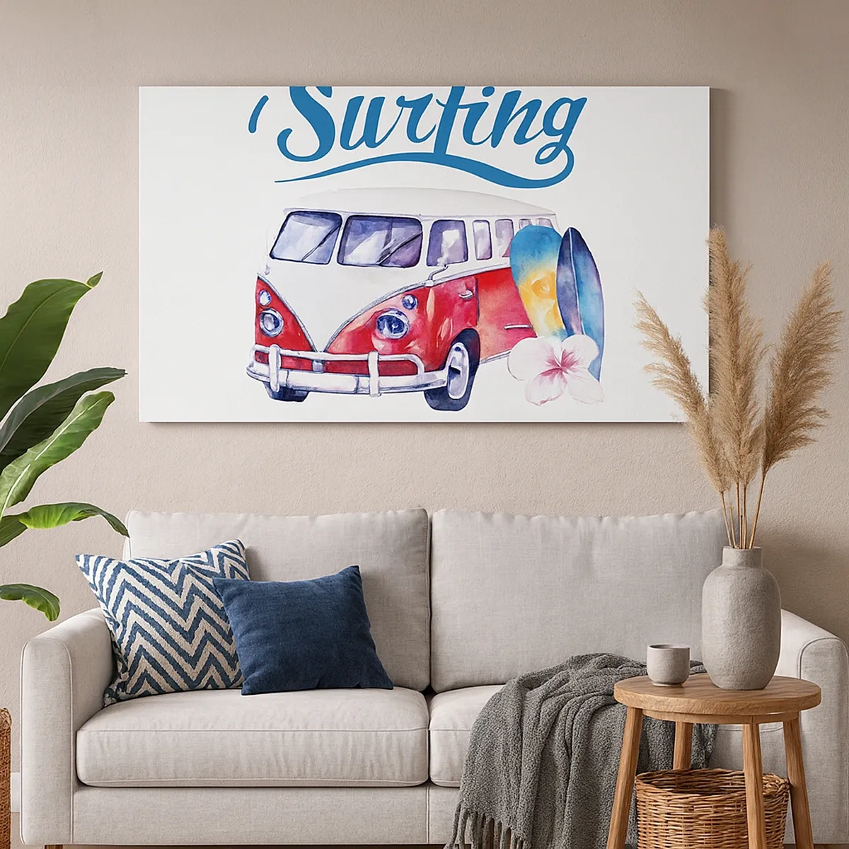 Tablou pe pânză - Un clasic pentru surferi - 30x30 cm