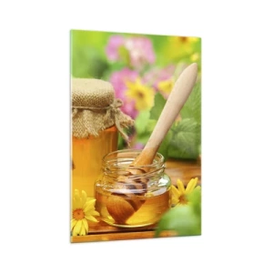 Tablou pe sticlă - Dulce și florală - 70x100 cm