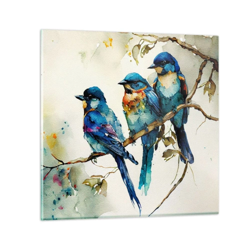 Tablou pe sticlă - Se simte jignit? - 60x60 cm