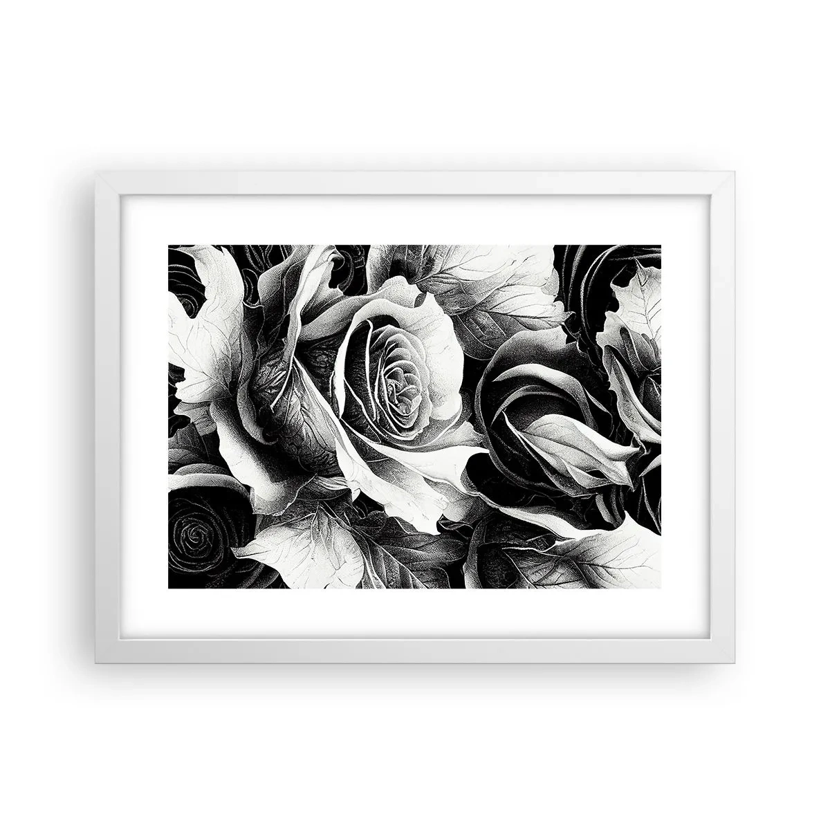 Poster în ramă albă - Mereu regina - 40x30 cm