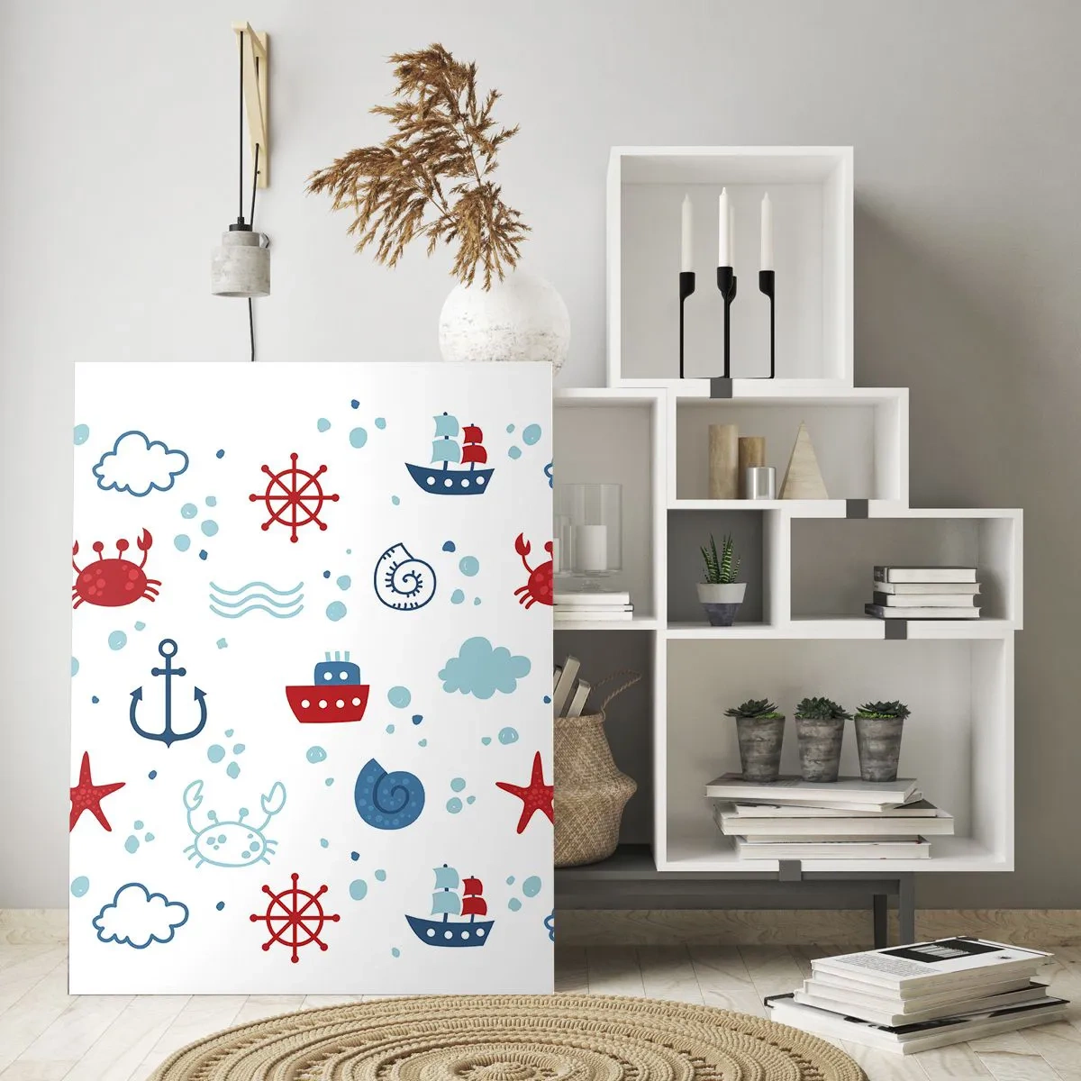 Tablou pe sticlă - O poveste maritimă - 80x120 cm