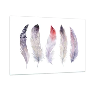 Tablou pe sticlă - Delicate ca o ceață multicoloră - 120x80 cm