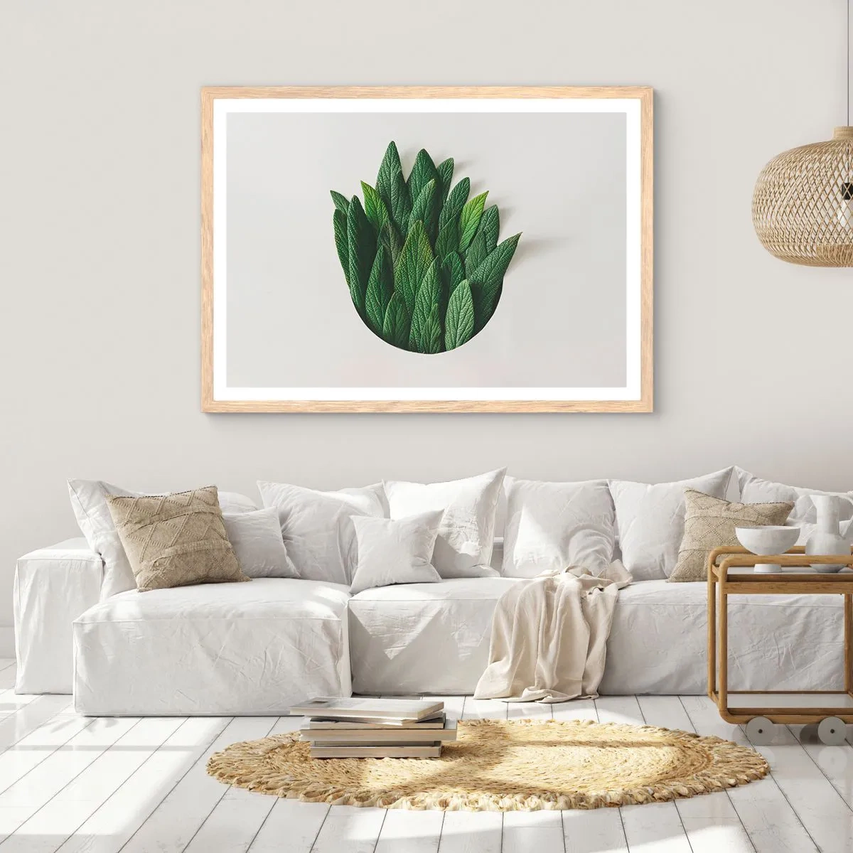 Poster în ramă de stejar deschis - Curiozitatea nestăvilită - 91x61 cm