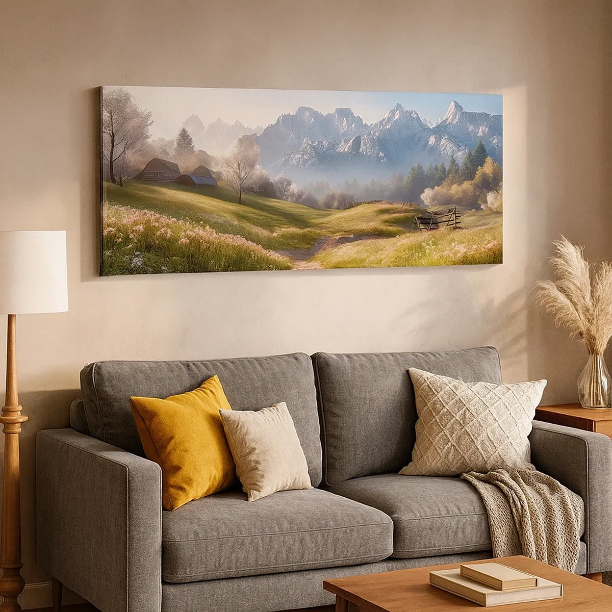 Tablou pe pânză - Valea idilică - 30x30 cm