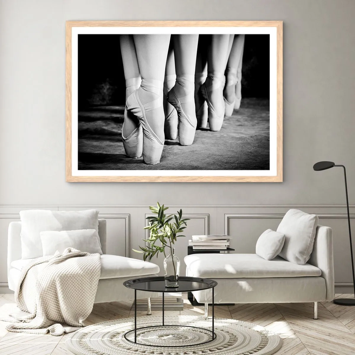 Poster în ramă de stejar deschis - Împreună, elegant - 91x61 cm