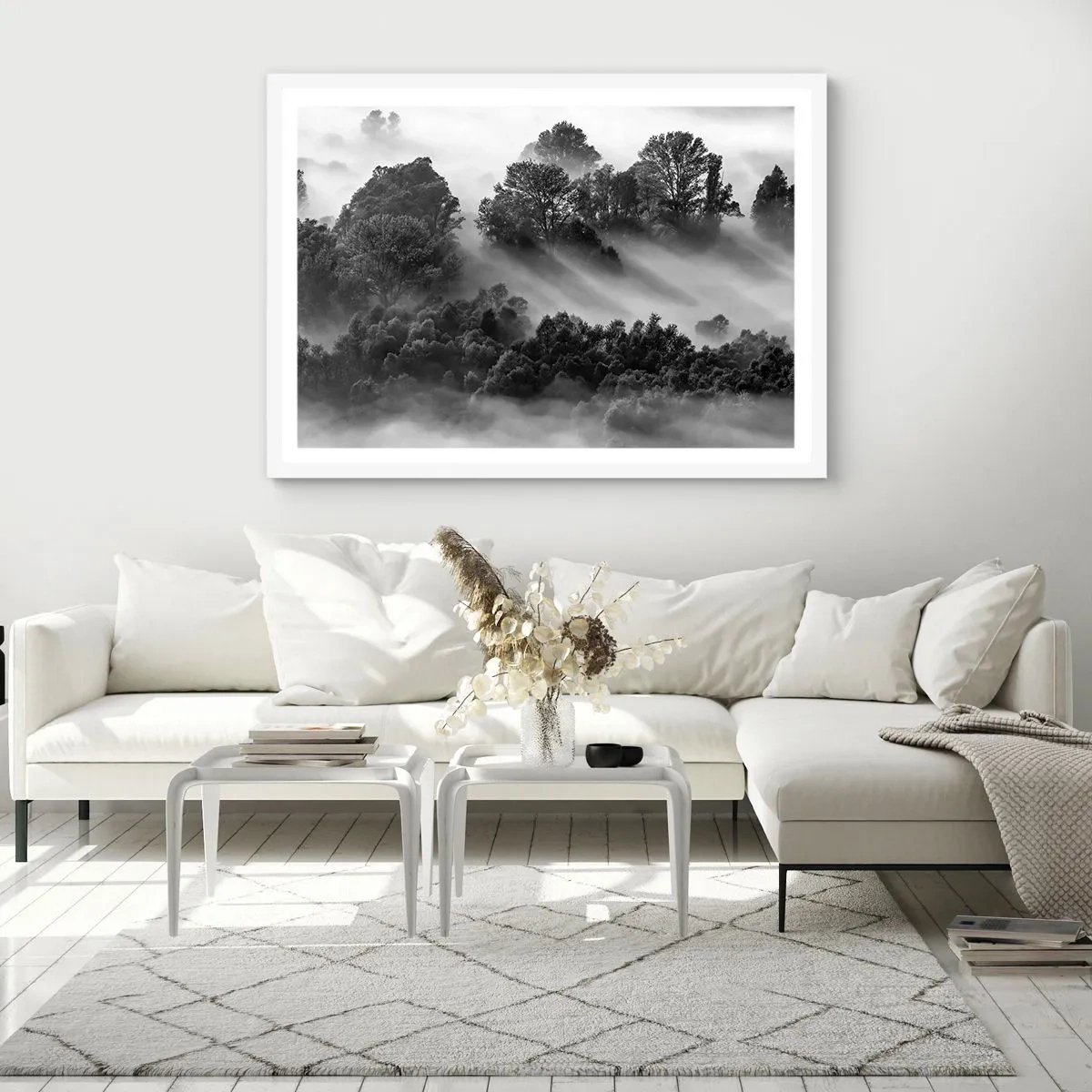 Poster în ramă albă - Trezindu-se din somn - 40x30 cm