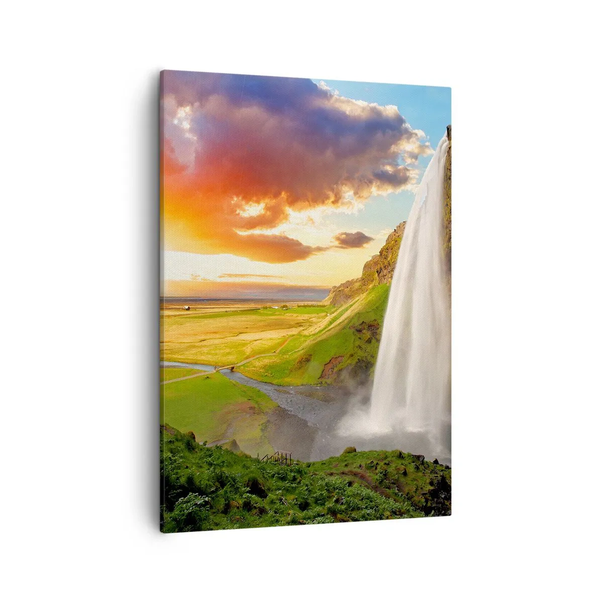 Tablou pe pânză - Vara plină de Islanda - 50x70 cm