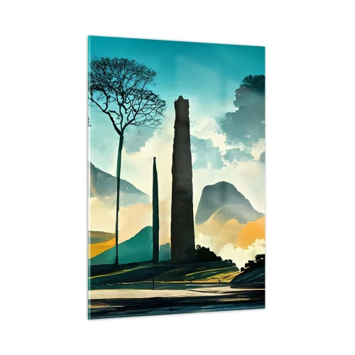 Tablou pe sticlă - Din ce în ce mai sus - 50x70 cm