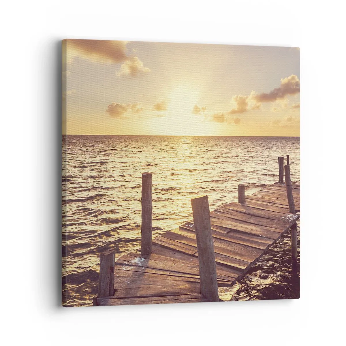 Tablou pe pânză - Tărâmul de aur al blândeții - 40x40 cm