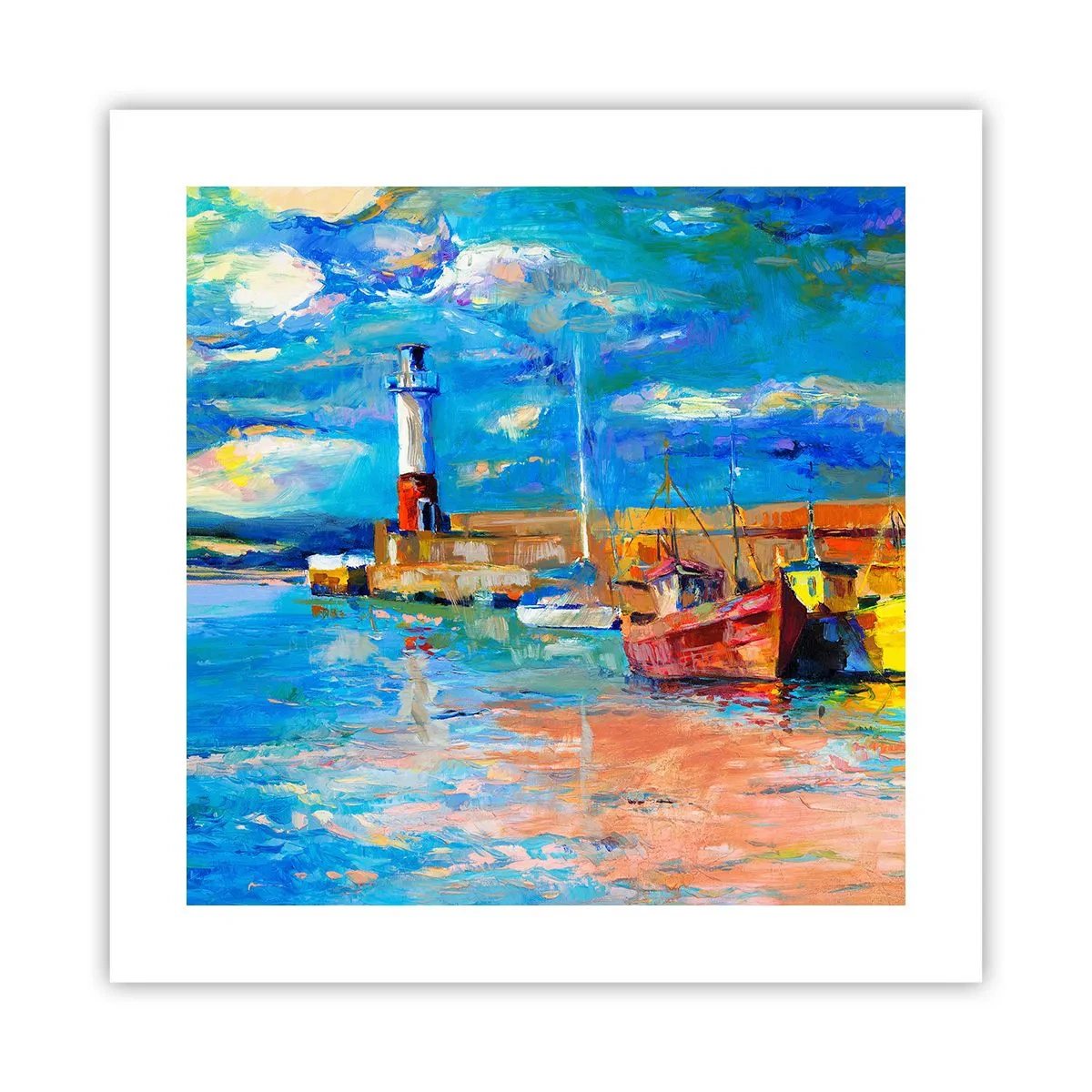Poster - După-amiază în golful de curcubeu - 40x40 cm