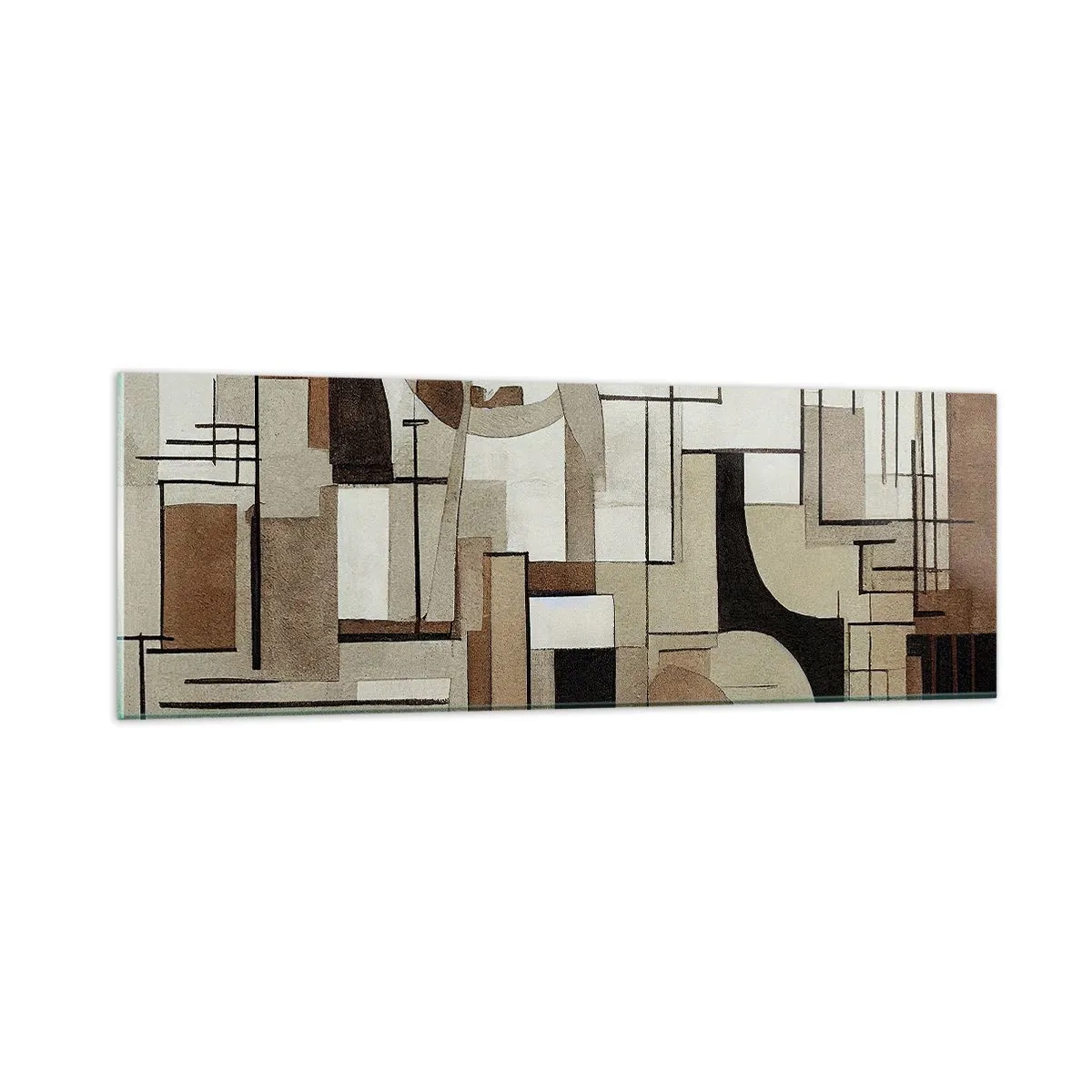 Tablou pe sticlă - Peisaj urban 2.0 - 90x30 cm