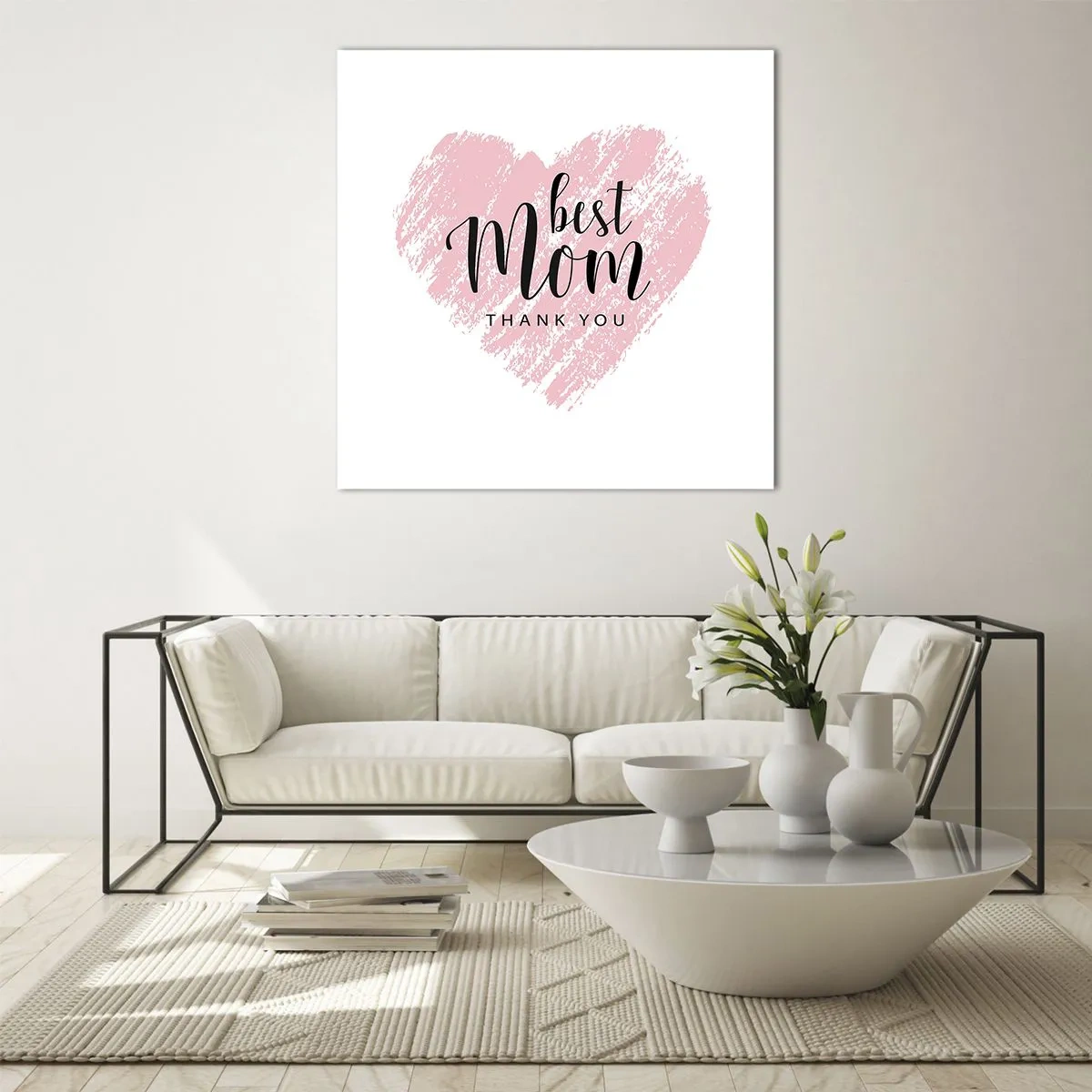 Tablou pe sticlă - Întotdeauna la momentul potrivit - 60x60 cm