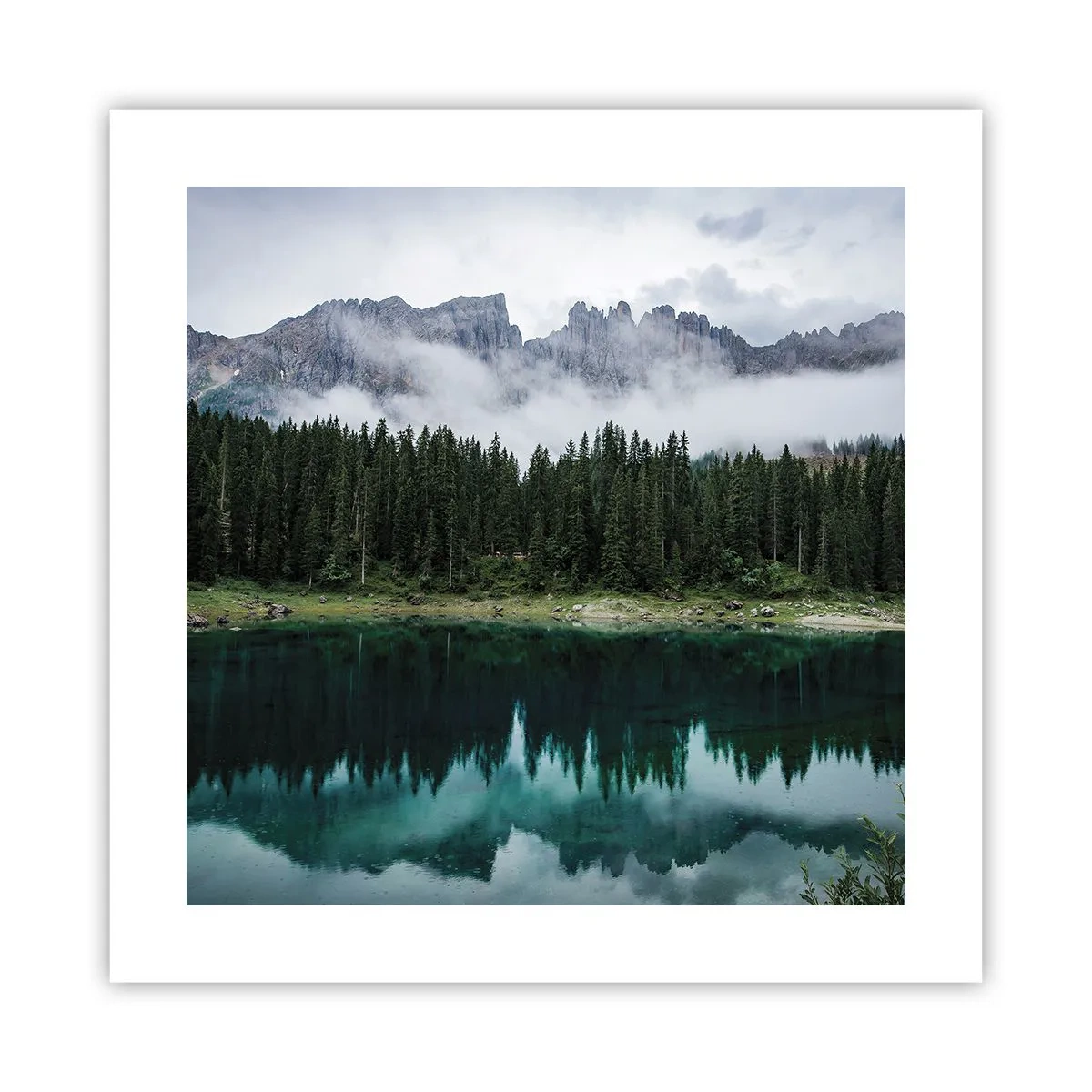 Poster - Liniște, liniște, să nu trezim apa care doarme... - 40x40 cm