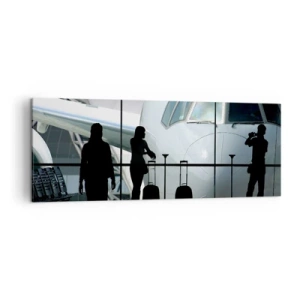 Tablou pe pânză - Vis a vis la aeroport - 140x50 cm