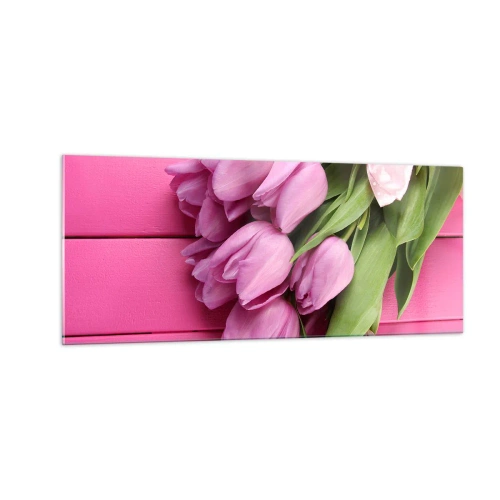 Tablou pe sticlă - Doar pentru tine - 100x40 cm