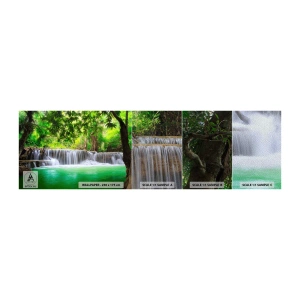 Mostră tapet Premium Sand - Cascada verde - Peisaj, Cascadă, parc național - 100x30 cm