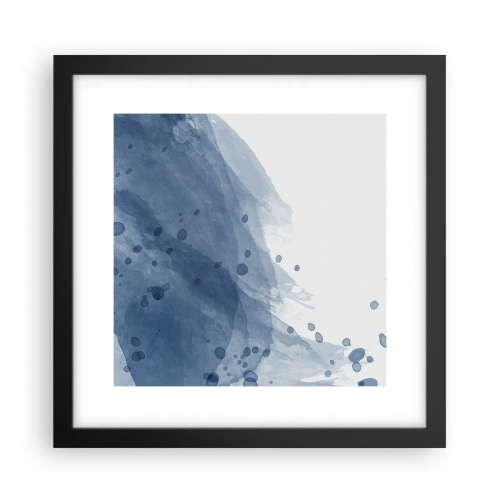 Poster în ramă neagră - Tul albastru - 30x30 cm