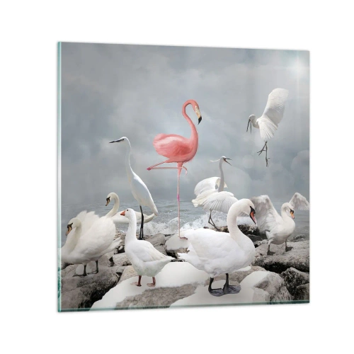 Tablou pe sticlă - De unde am venit? - 70x70 cm