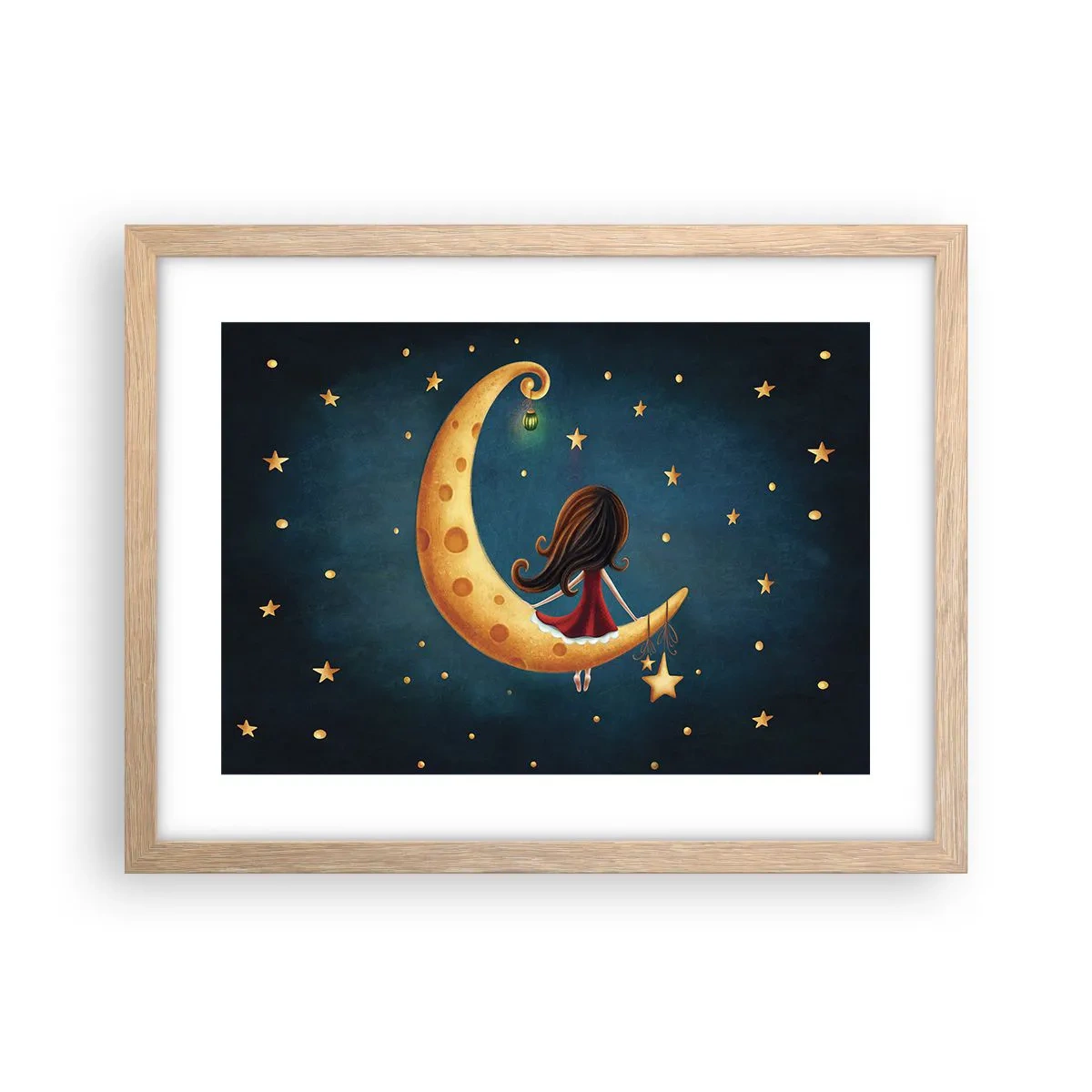 Poster în ramă de stejar deschis - A fost odată ca niciodată... - 40x30 cm