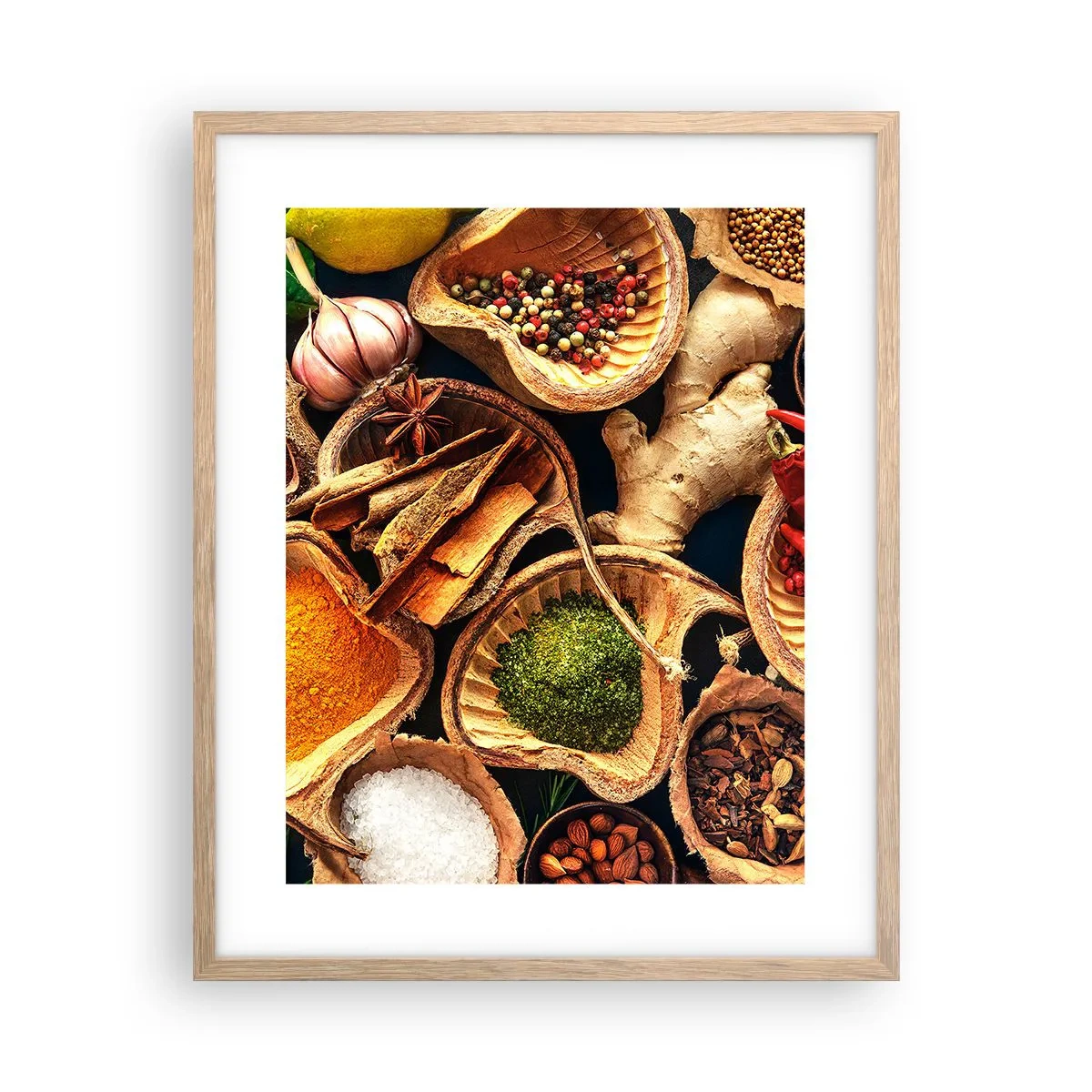 Poster în ramă de stejar deschis - Ia ce vrei - 40x50 cm