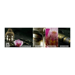 Mostră tapet autocolant Deluxe Sticker - Armonie între înțelepciune și frumusețe - Buddha, Religie, credinta - 100x30 cm
