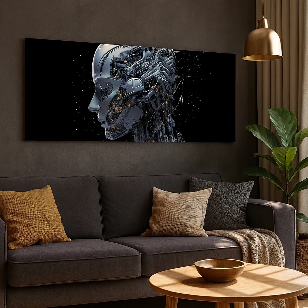 Tablou pe pânză - Tehnologia este o femeie - 30x30 cm